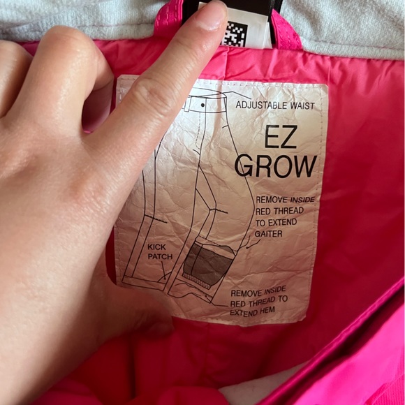 Girls Sz L (sz14-16) Pink North Face snowboard Pants - Picture 3 of 5